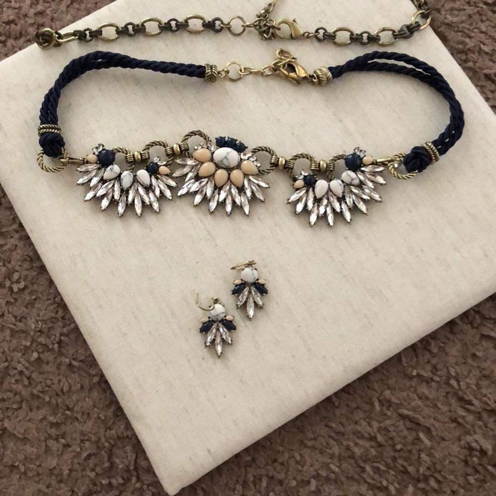 Necklace and matching earrings